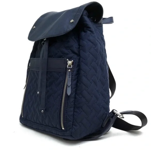 Cole Haan | Bags | Cole Haan Blue Quilted Backpack | Poshmark display picture 2